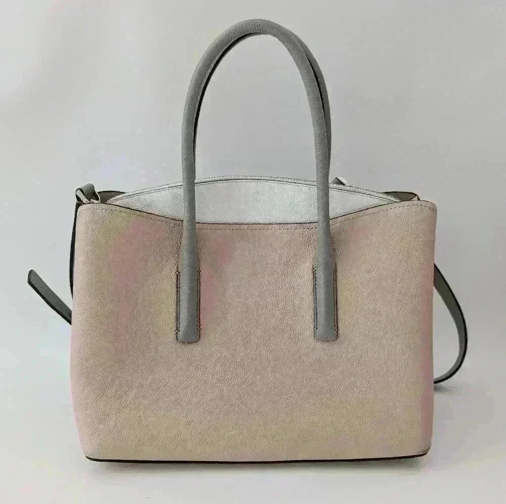 Kate Spade Margaux Large Satchel in Blush and White